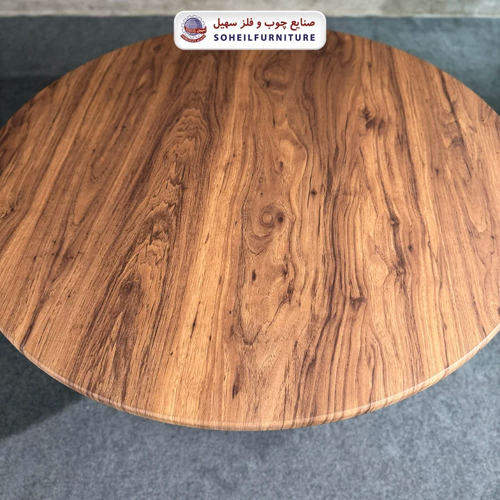 ست ناهارخوری فلزی چوب 4نفره کایرا سهیل — تصویر ۵