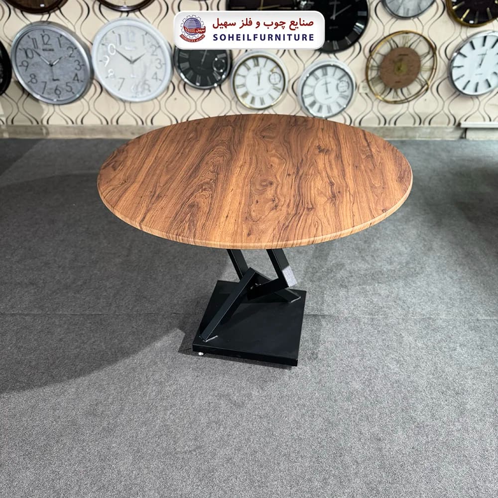 ست ناهارخوری فلزی چوب 4نفره کایرا سهیل — تصویر ۲