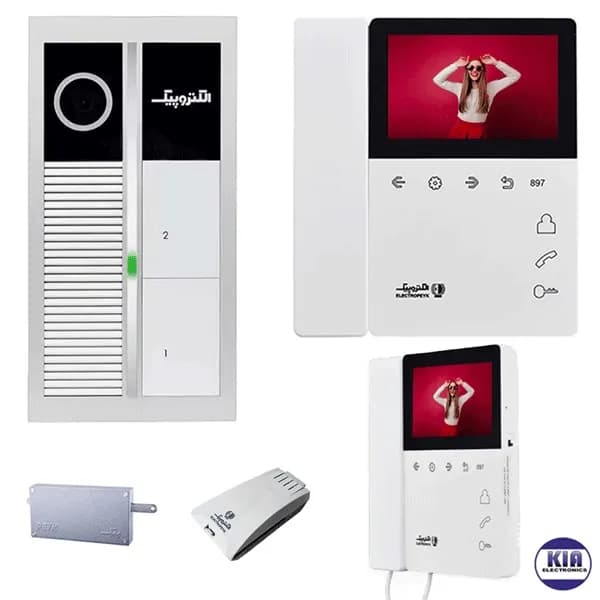 پکیج آیفون تصویری 4 واحدی الکتروپیک مدل 897pro و پنل لمسی رندا — تصویر ۱۰