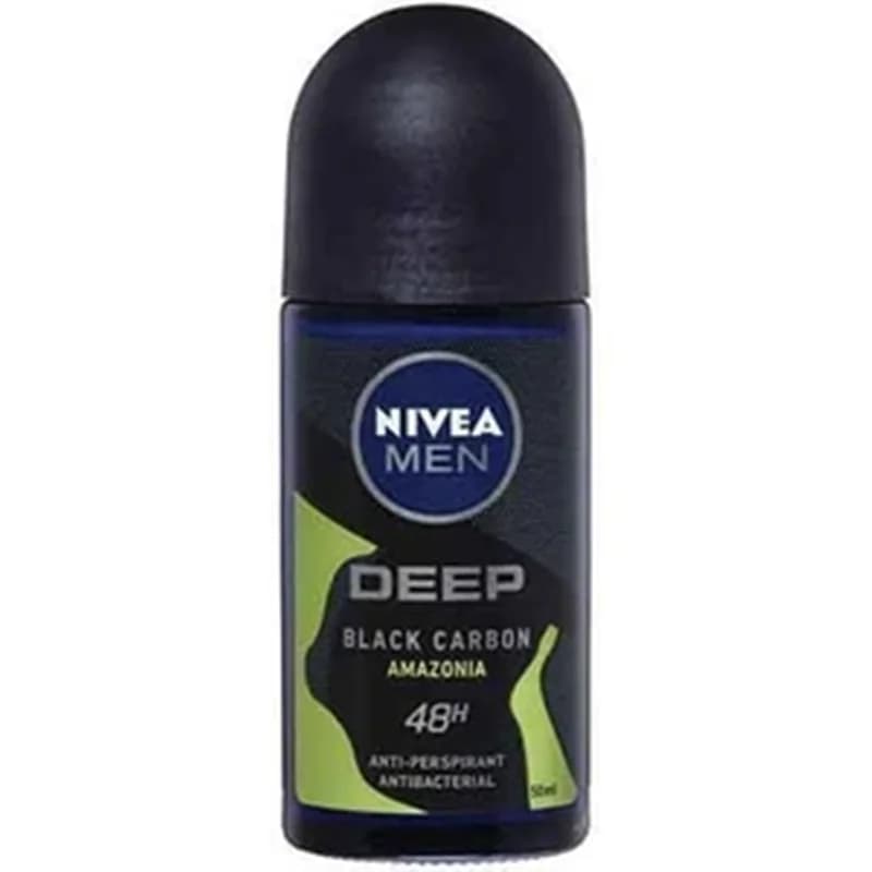 مام رول ضد تعریق مردانه نیوآ Nivea مدل دیپ بلک DEEP BLACK CARBON حجم 50ml