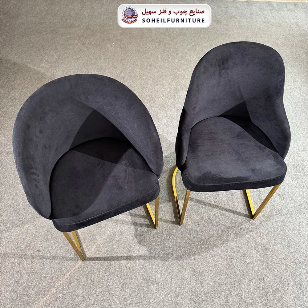 صندلی ناهارخوری فلزی مدل رویال چستر سهیل — تصویر ۳