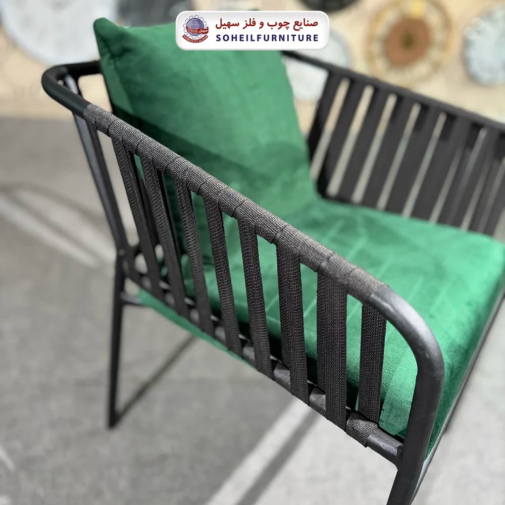 صندلی ناهارخوری فلزی مدل فاستر سهیل — تصویر ۶