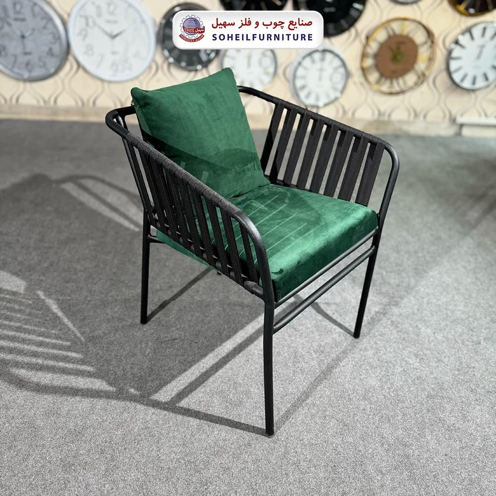 صندلی ناهارخوری فلزی مدل فاستر سهیل — تصویر ۴