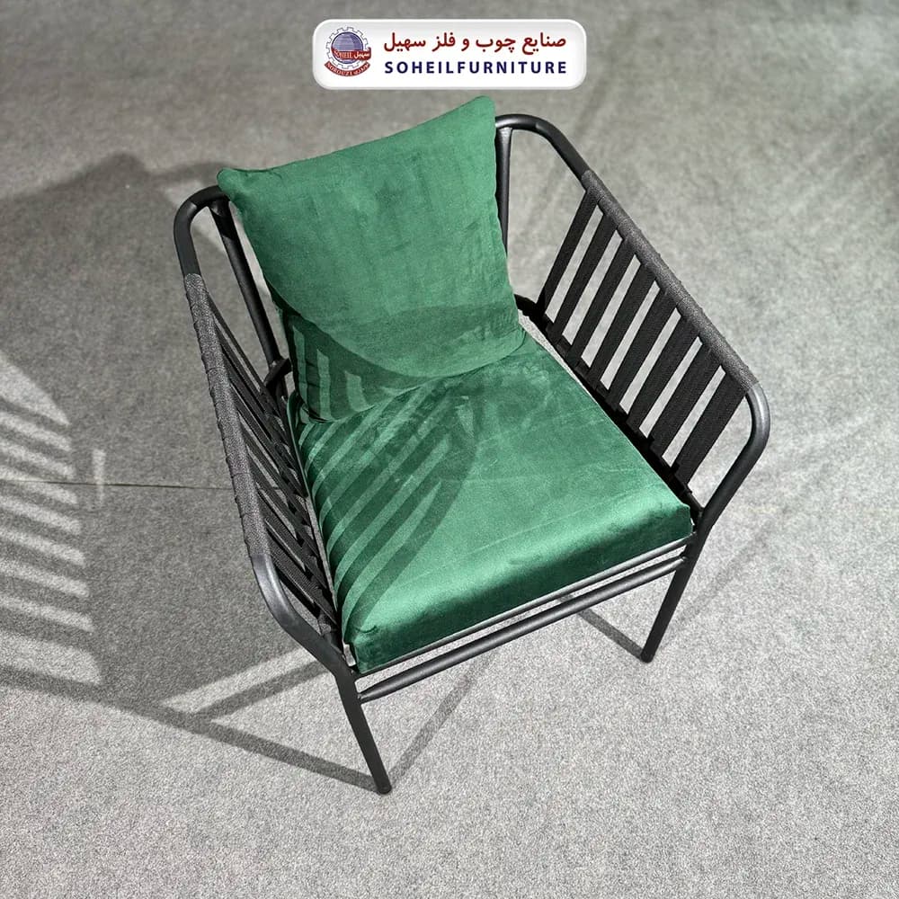 صندلی ناهارخوری فلزی مدل فاستر سهیل — تصویر ۲