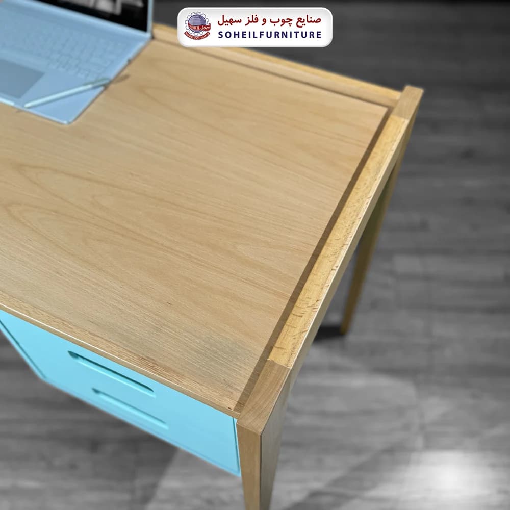 میز تحریر پرفروش آمازون 2025 (تیفانی و خودرنگ چوب) — تصویر ۴