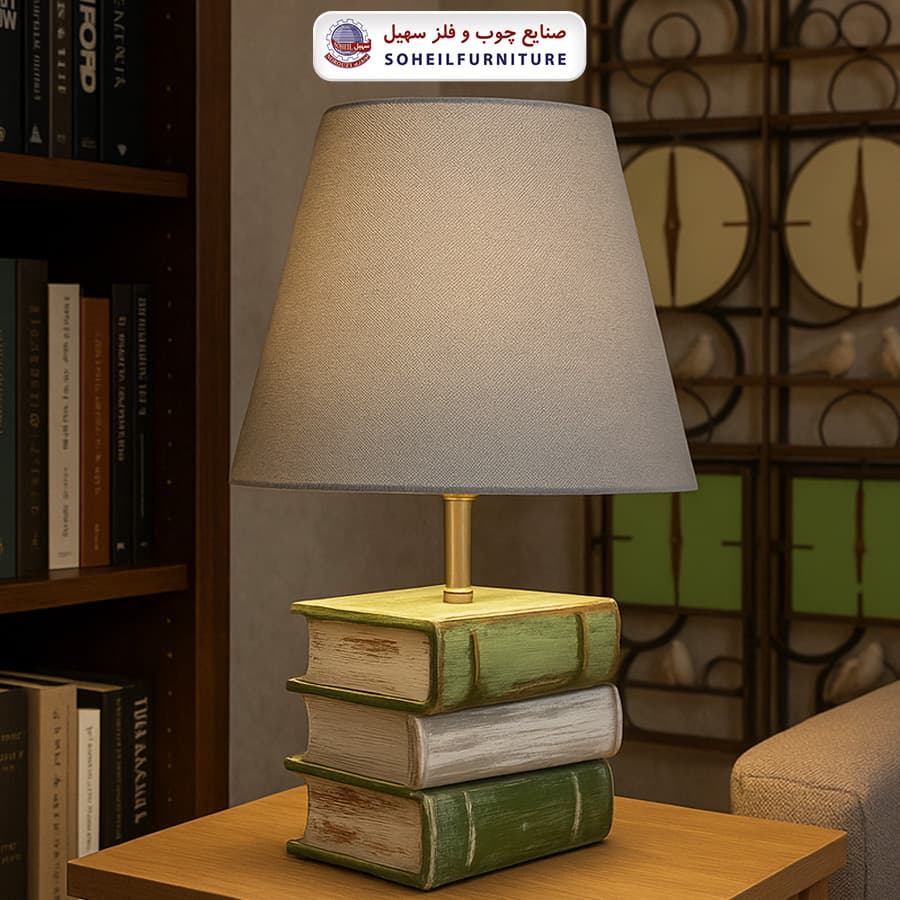 آباژور چوبی طرح کتاب سهیل
