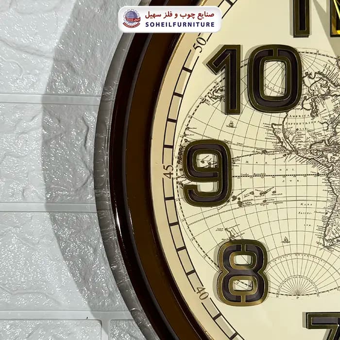 ساعت دیواری ولدر 555 نقشه جهان سهیل — تصویر ۴
