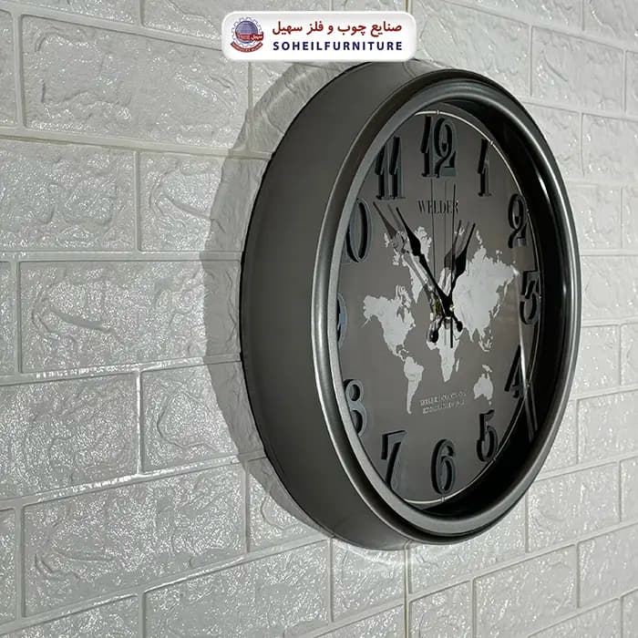 ساعت دیواری ولدر 545 نقشه جهان سهیل — تصویر ۴