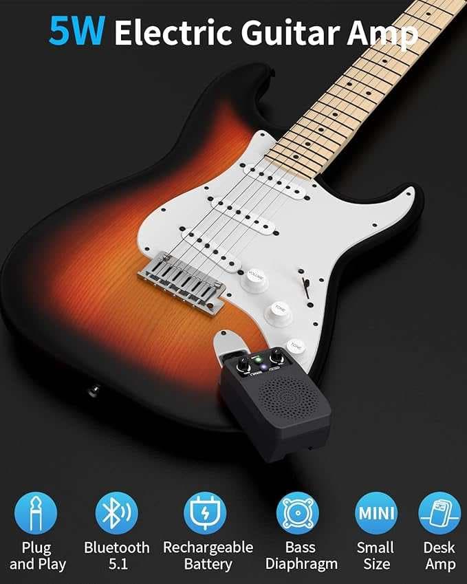 آمپلی فایر گیتار جویو مدل JOYO Mini Amp 5W — تصویر ۶