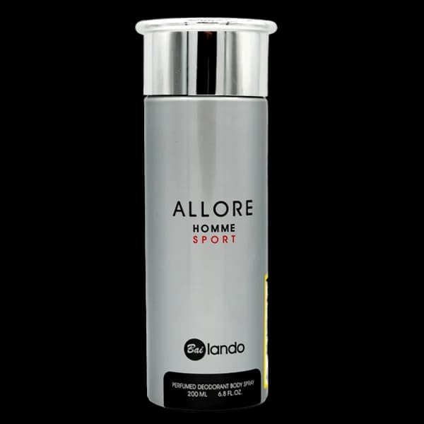 اسپری بدن مردانه بایلندو مدل الور هوم اسپورت Allore homme Sport حجم 200 میلی لیتر — تصویر ۲