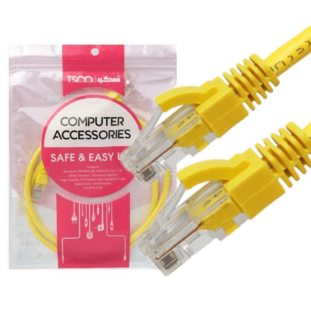 کابل شبکه CAT 6 تسکو طول 1 متر — تصویر ۲