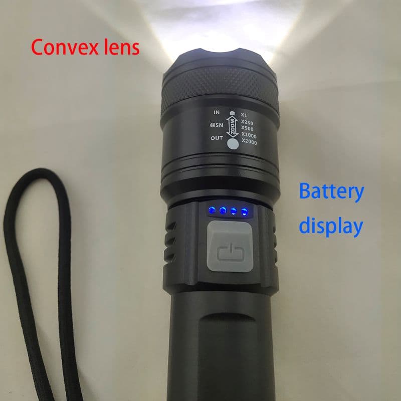 چراغ قوه LED باتری دار FLASHING LIGHT مدل L39 — تصویر ۵