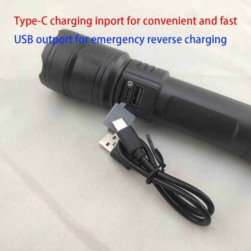 چراغ قوه LED باتری دار FLASHING LIGHT مدل L39