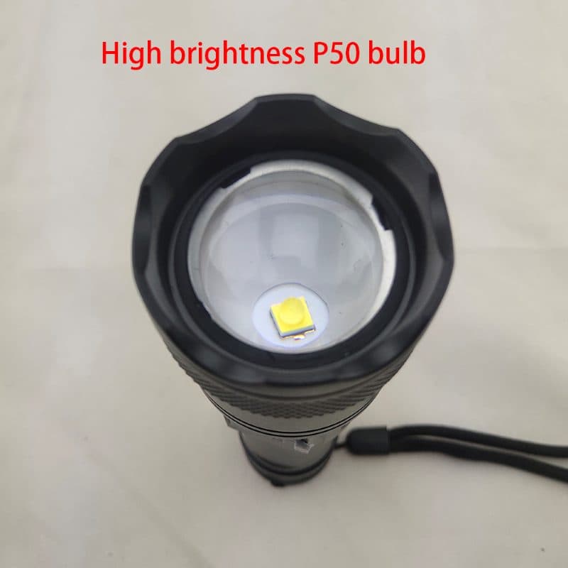 چراغ قوه LED باتری دار FLASHING LIGHT مدل L39 — تصویر ۴