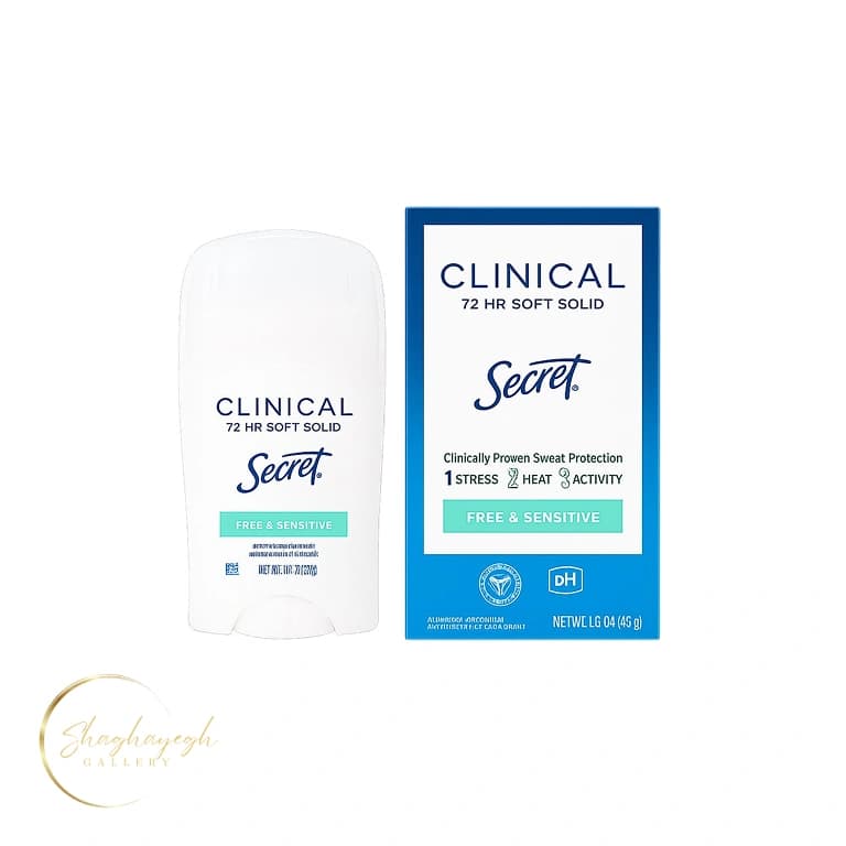 استیک ضد تعریق SECRET CLINICAL سکرت کلینیکال مدل FREE & SENSITIVE حجم45g اصل — تصویر ۶
