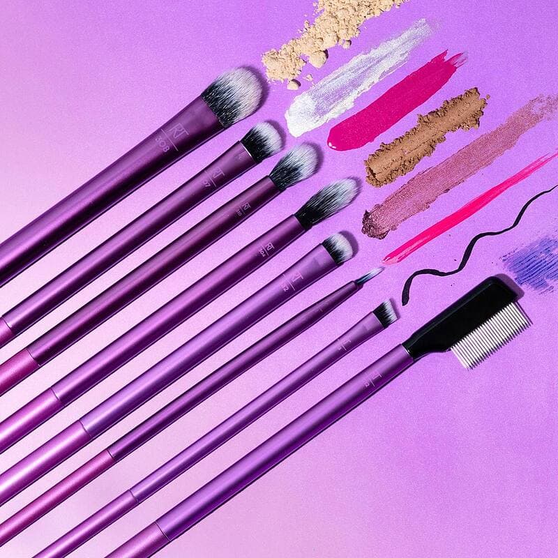 ست براش 8 تیکه آرایش چشم ریل تکنیک مدل Real Techniques Everyday Eye Essentials Brush Set — تصویر ۳