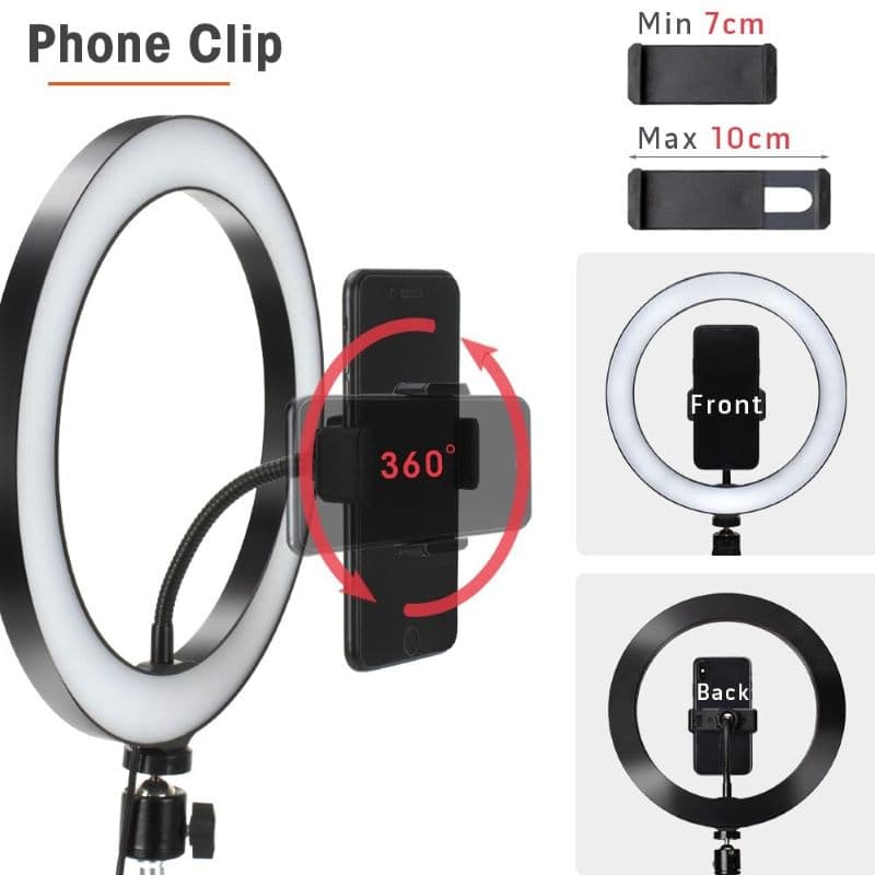 رینگ لایت 10اینچی HX-260 — تصویر ۴