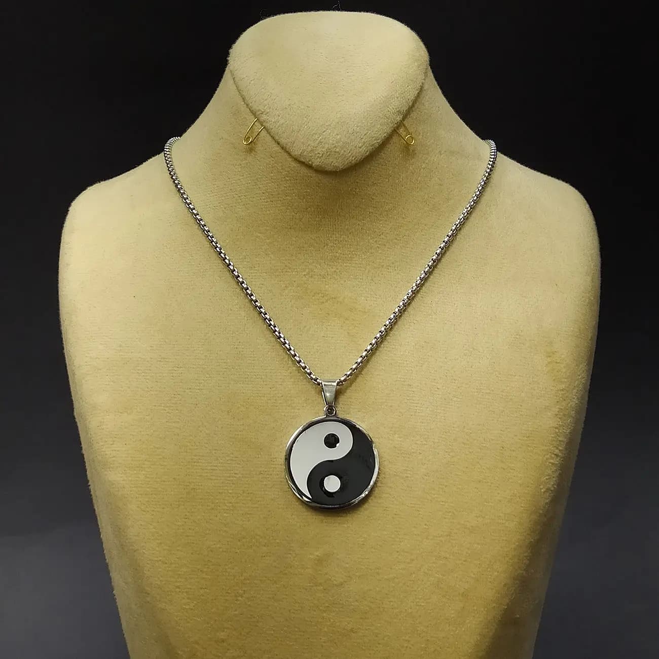 گردنبند استیل یین و یانگ خاص Yin Yang | اکسسوری نماد تعادل و هارمونی