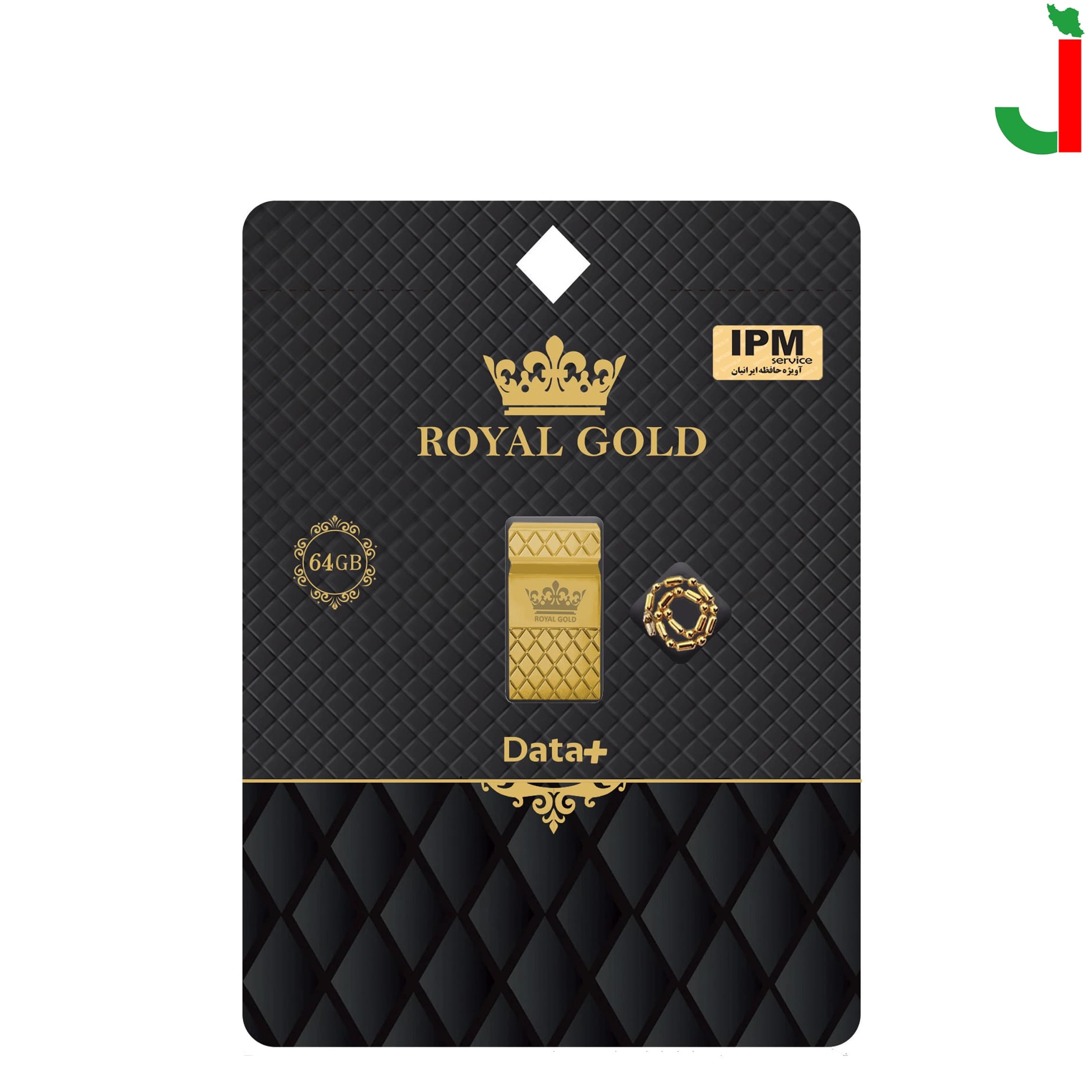 فلش مموری دیتا پلاس مدل ROYAL GOLD ظرفیت 64 گیگابایت USB2.0 — تصویر ۴