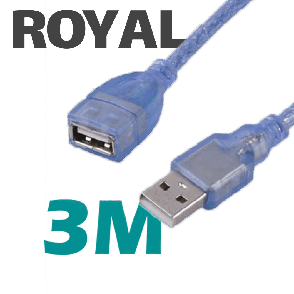 کابل 3 متری افزایش طول USB 2.0 برند Royal