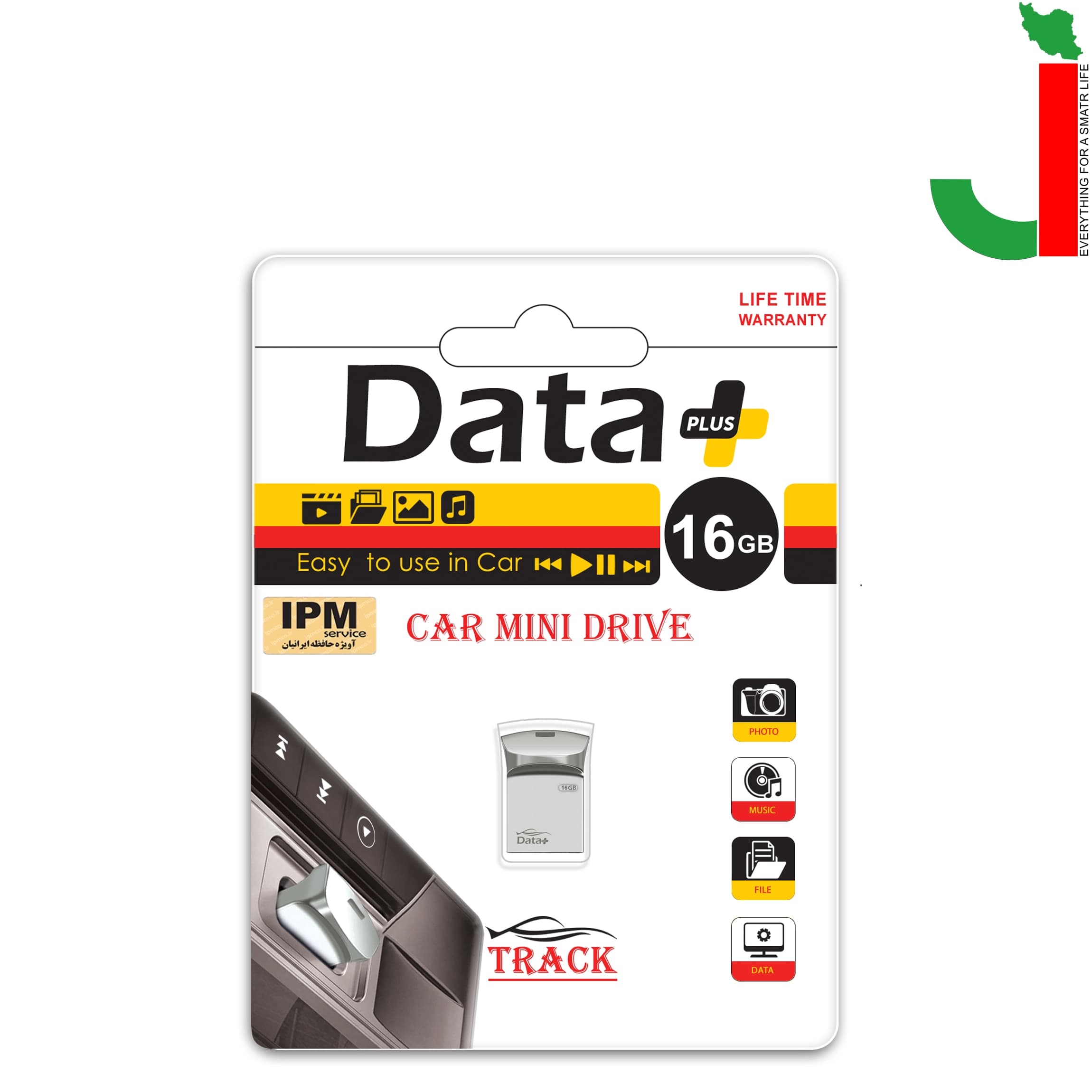 فلش مموری دیتا پلاس مدل TRACK ظرفیت 16 گیگابایت USB2.0 — تصویر ۲