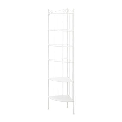 شلف آیکیا، مدل RÖNNSKAR، سفید/ فلزی، 37x37x176 سانتی متر (تخفیف به علت ویترینی، سالم/ لطفا در واتساپ تقاضای عکس بفرمایید)
