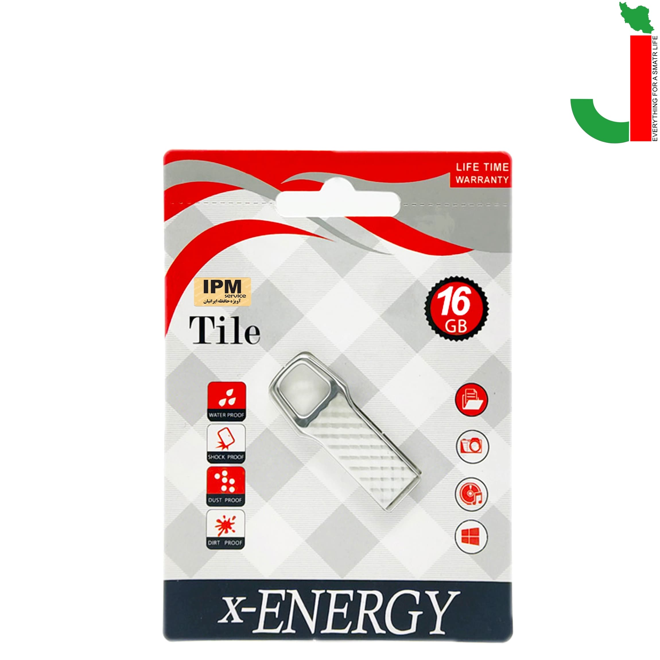 فلش مموری ایکس انرژی مدل TILE ظرفیت 16 گیگابایت USB 2.0 — تصویر ۲
