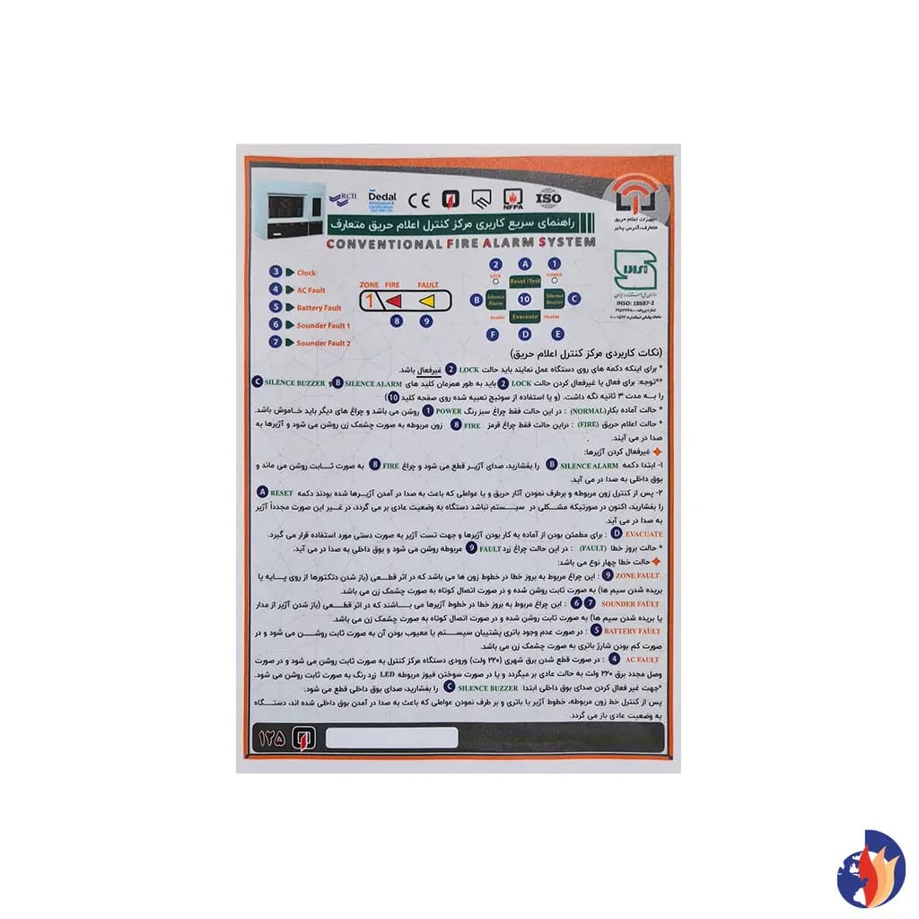 کنترل پنل اعلام حریق متعارف برند دزلی — تصویر ۲