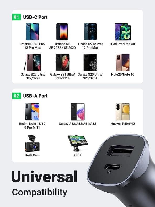 شارژر فندکی ماشین UGREEN — تصویر ۴