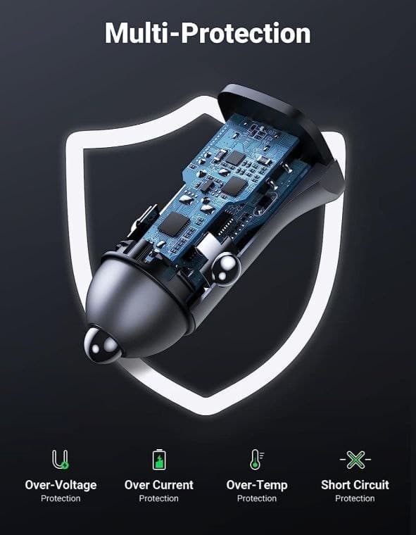 شارژر فندکی ماشین UGREEN — تصویر ۳