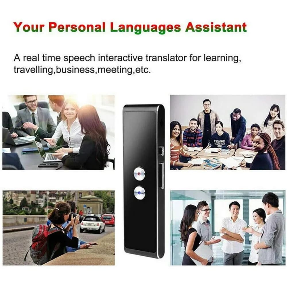 مترجم هوشمند صوتی چندزبانه آسوکی برند AUSUKY مدل ‎AB068081 — تصویر ۲