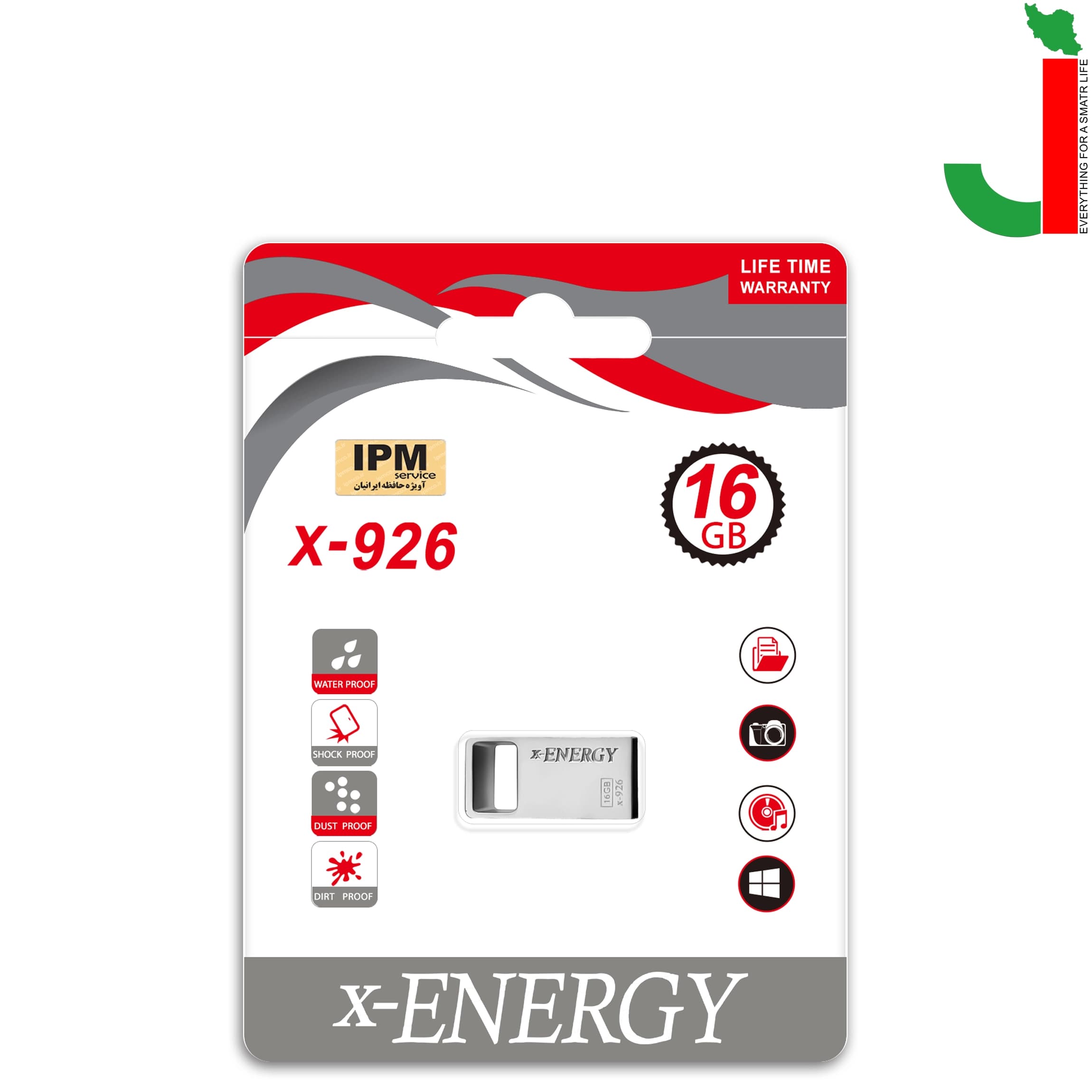 فلش مموری ایکس انرژی مدل X926 ظرفیت 16 گیگابایت USB 2.0 — تصویر ۲