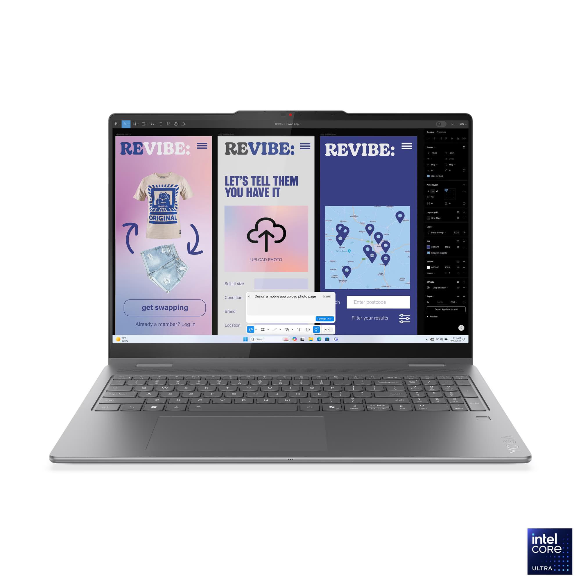 لپ تاپ لنوو یوگا Yoga 7i 2-in-1 (16″ Intel) Laptop -2025 -تحویل فوری 83JT0001US — تصویر ۳