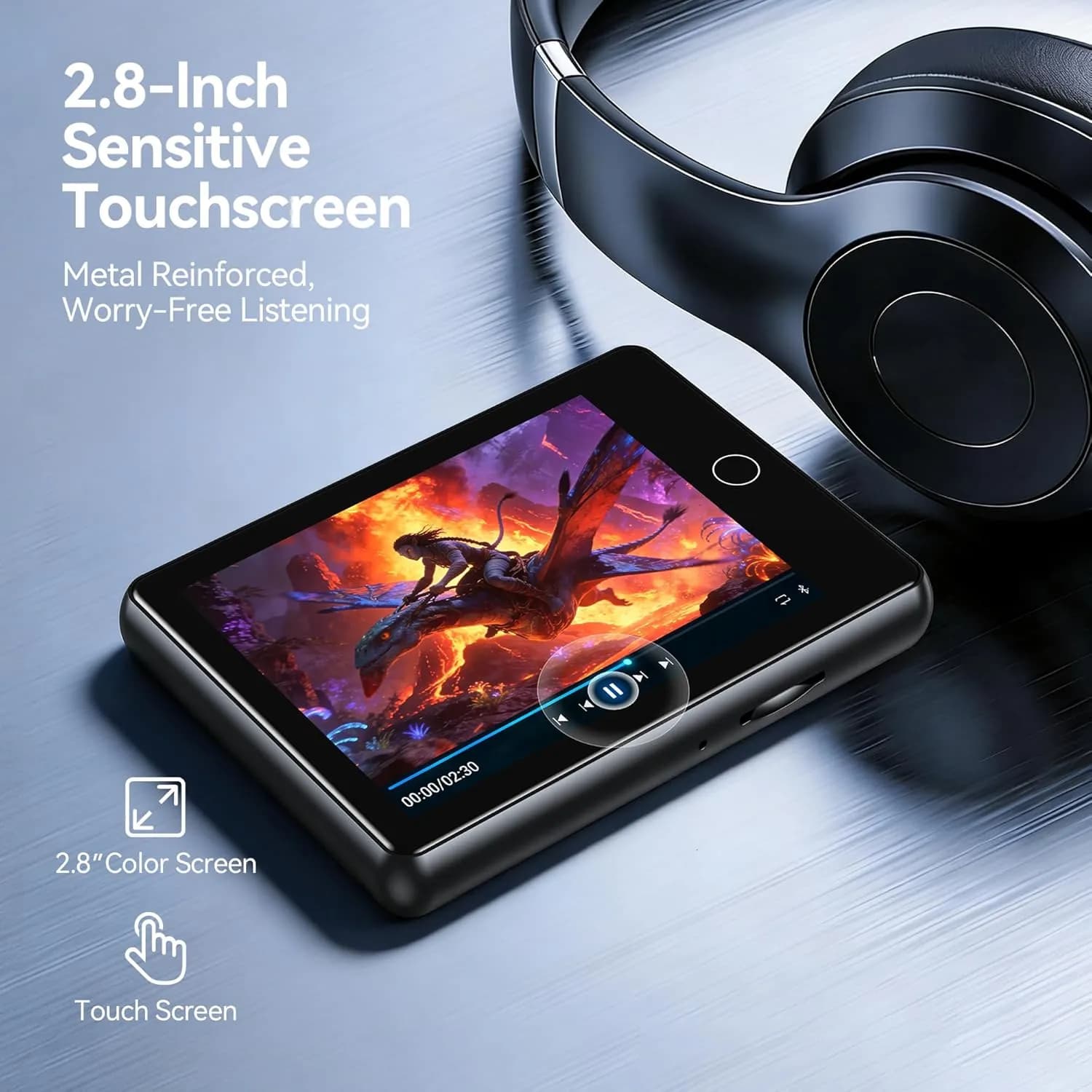 پخش‌کننده موسیقی MP3 بلوتوثی ظرفیت 64 گیگابایت برند AGPTEK مدل U6 — تصویر ۴