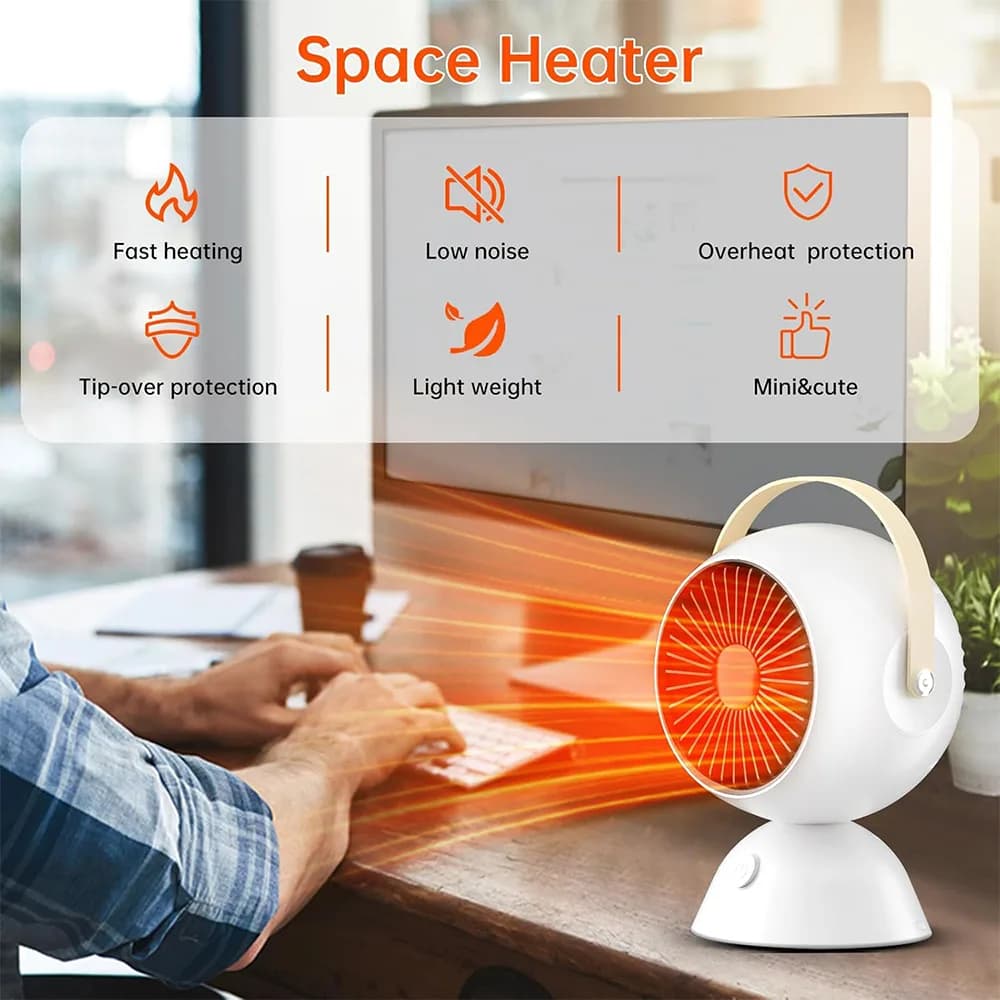 بخاری برقی رومیزی سرامیکی برند Vclpower مدل H7 — تصویر ۵