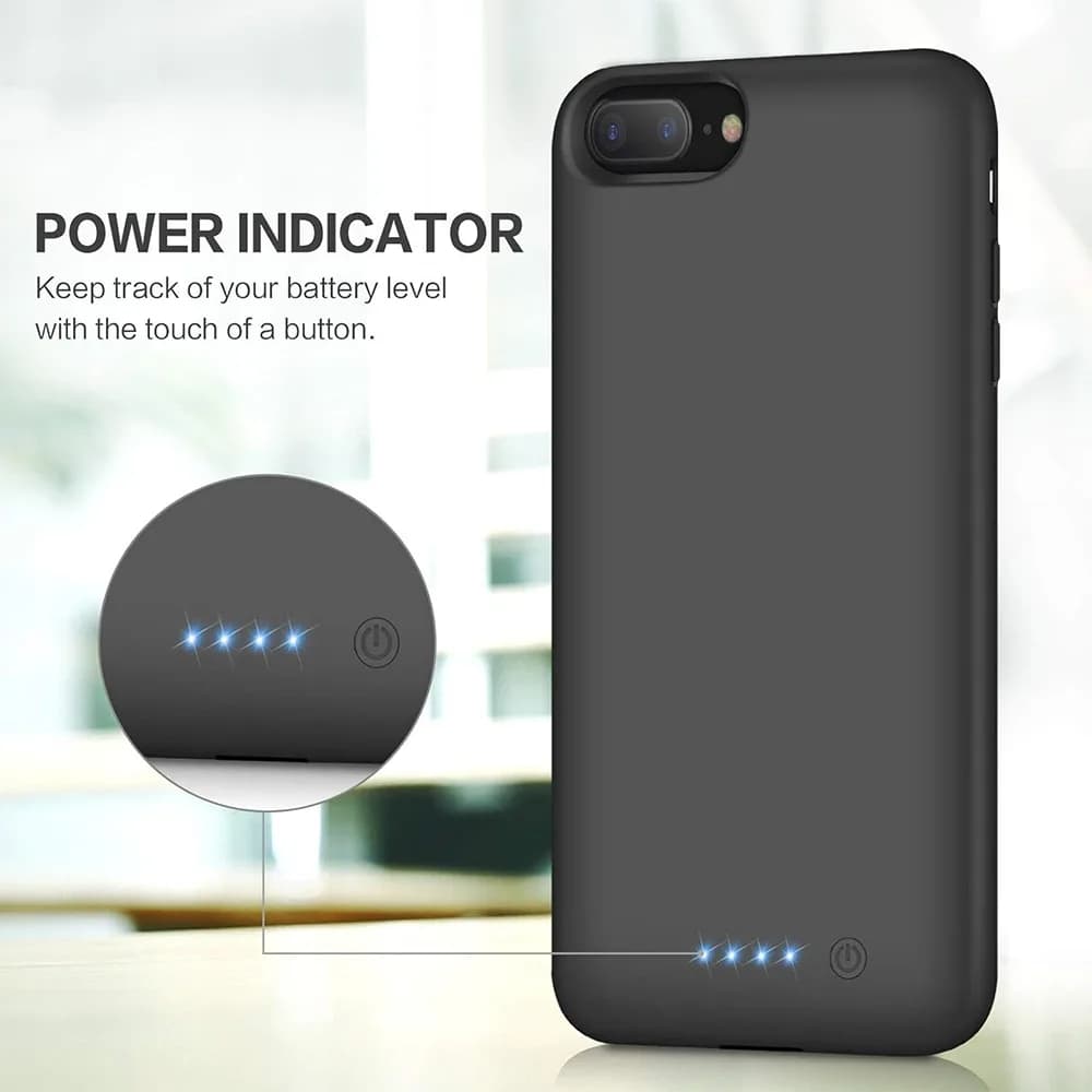 قاب شارژر و پاوربانک مخصوص iPhone 6 Plus / 6s Plus / 7 Plus / 8 Plus برند QTshine مدل 8500 — تصویر ۵