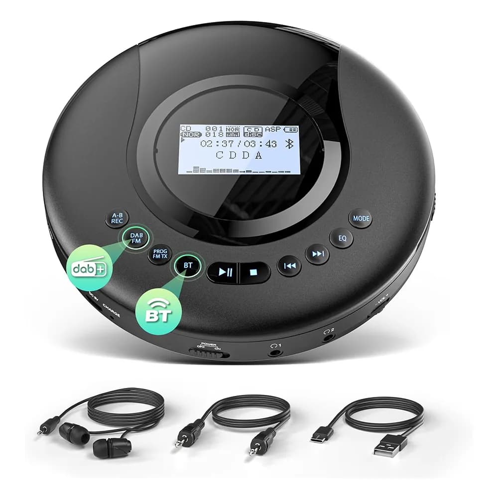 پخش‌کننده CD قابل حمل با رادیو DAB+/FM و بلوتوث برند Arafuna مدل cd523b
