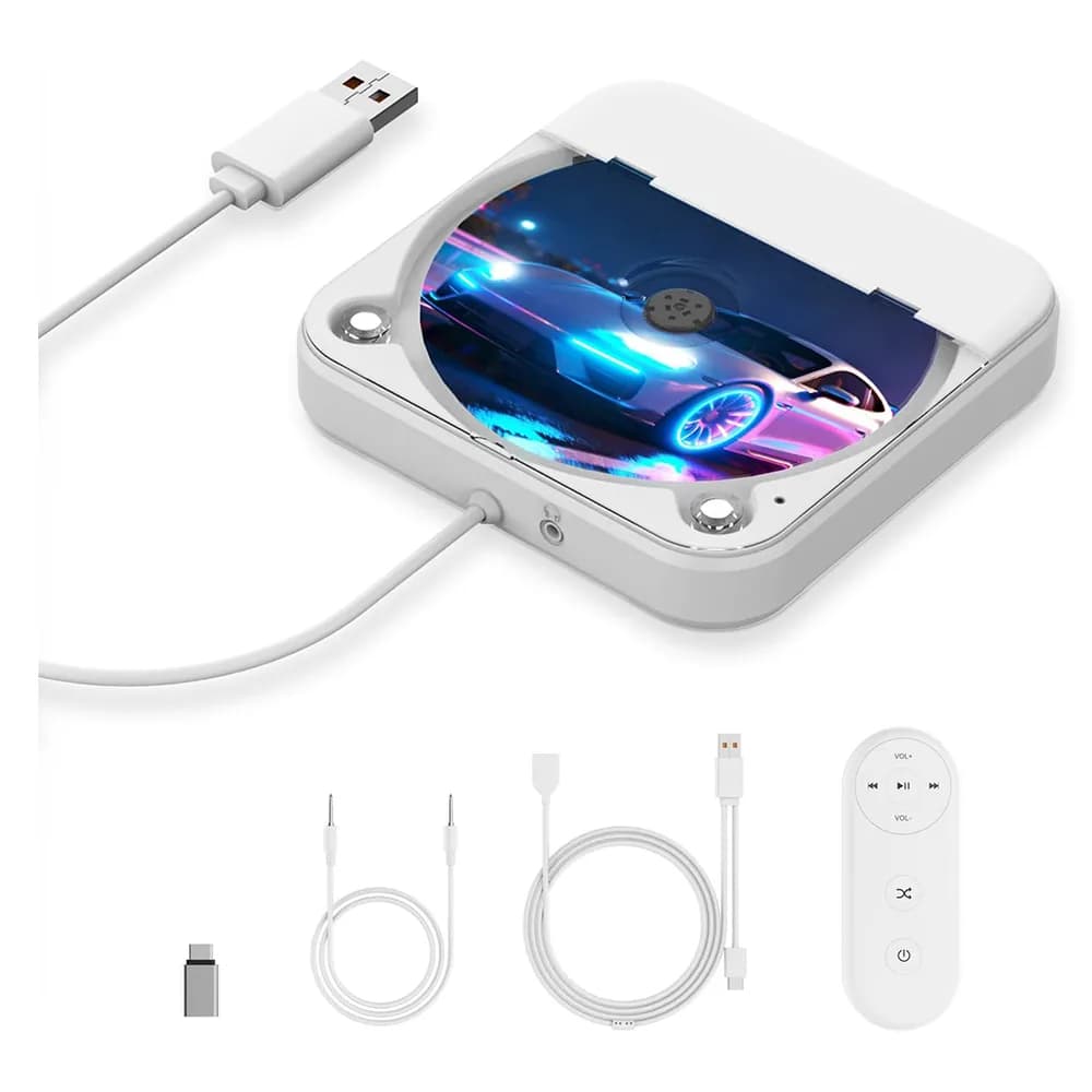 پخش‌کننده CD اکسترنال خودرو با USB، AUX و ریموت کنترل برند MONODEAL مدل KC-606