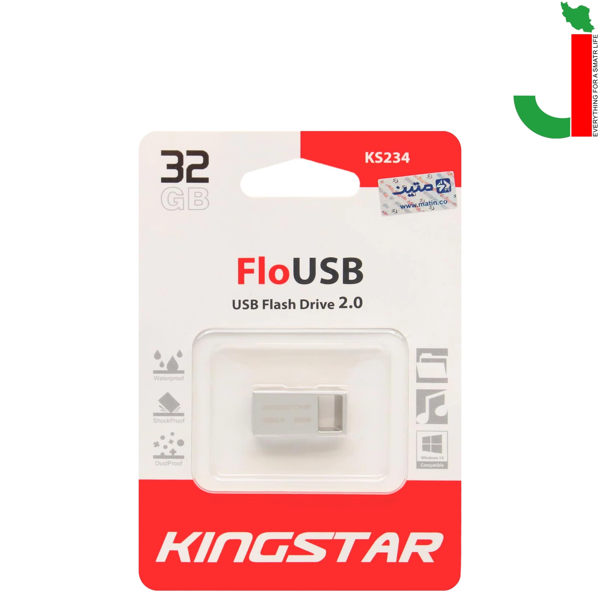 فلش مموری کینگ استار مدل FLO KS234 ظرفیت 32 گیگابایت USB2.0 — تصویر ۲