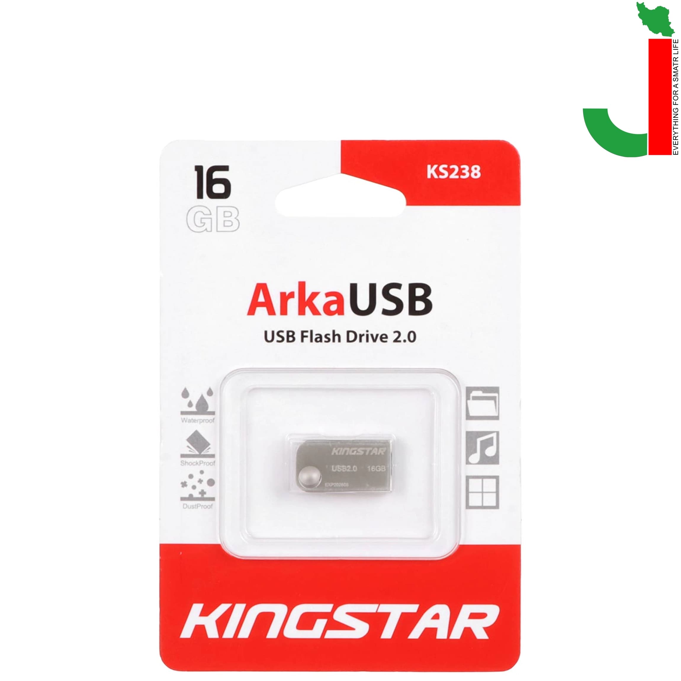 فلش مموری کینگ استار مدل ARKA KS238 ظرفیت 16 گیگابایت USB2.0 — تصویر ۲