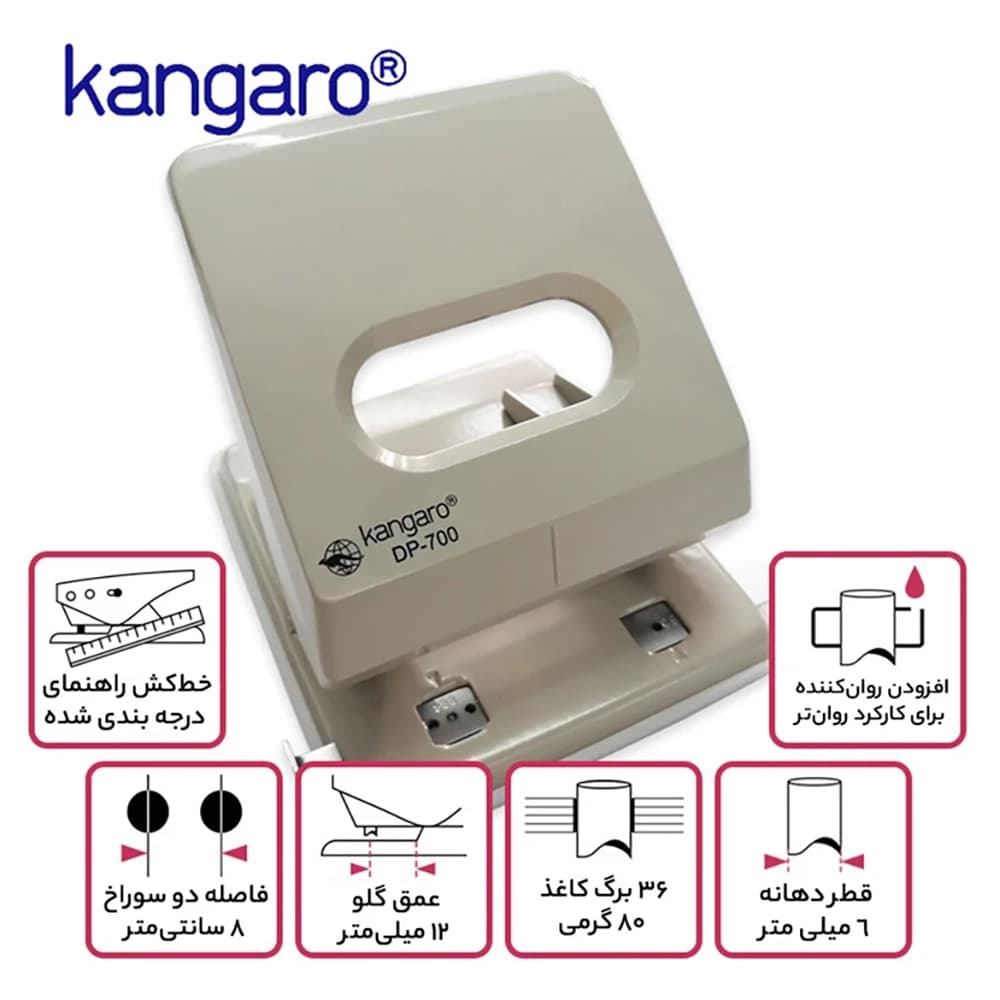 پانچ کاغذ کانگرو مدل Kangaro DP-700 — تصویر ۵