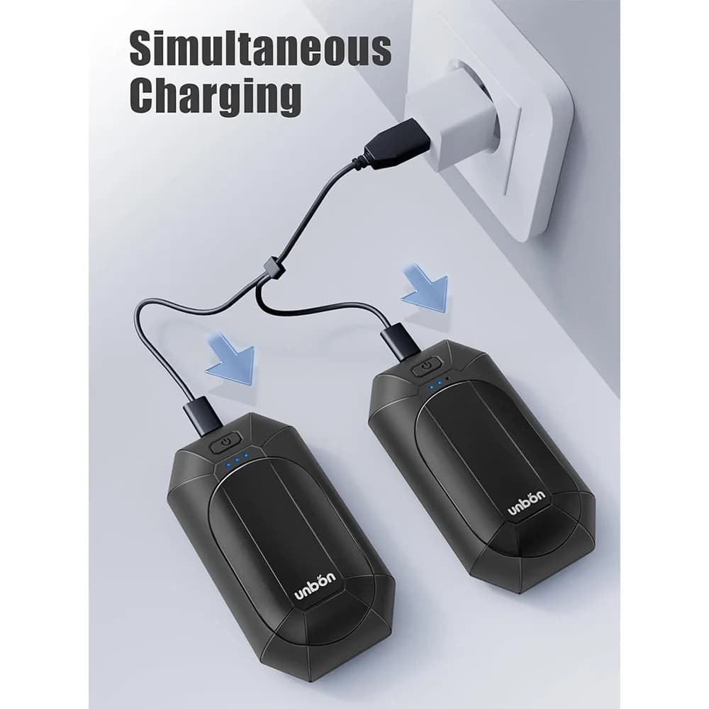 گرم‌کن دست شارژیدو عددی با گرمایش سریع و 3 سطح دما برند UNBON مدل AO-212 — تصویر ۲