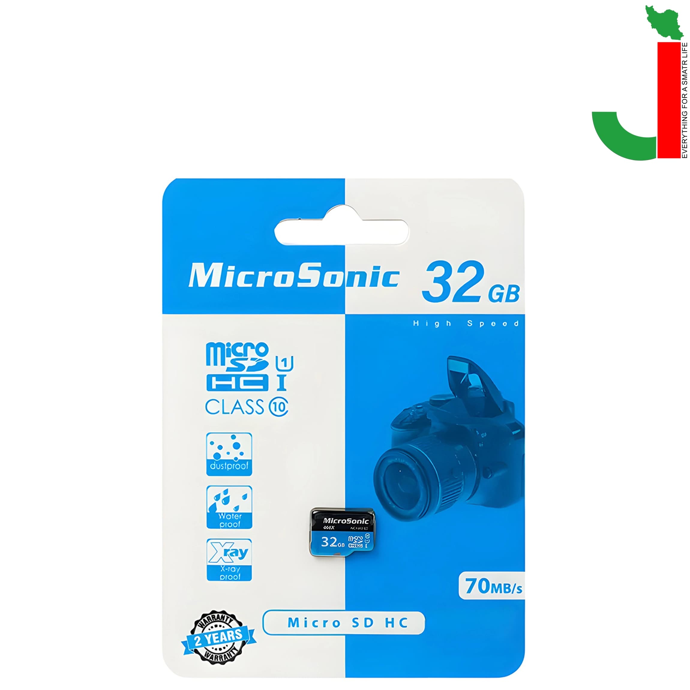 کارت حافظه microSDXC میکروسونیک مدل UHS‑I U1 ظرفیت 32 گیگابایت — تصویر ۲