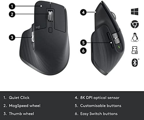 کیبورد و ماوس بی سیم لاجیتک MX KEYS COMBO for Business Gen 2 — تصویر ۴