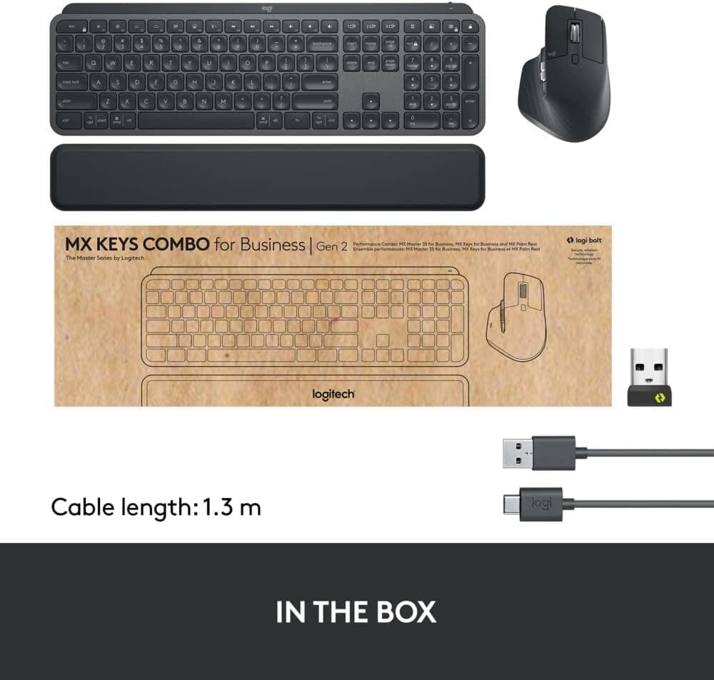 کیبورد و ماوس بی سیم لاجیتک MX KEYS COMBO for Business Gen 2