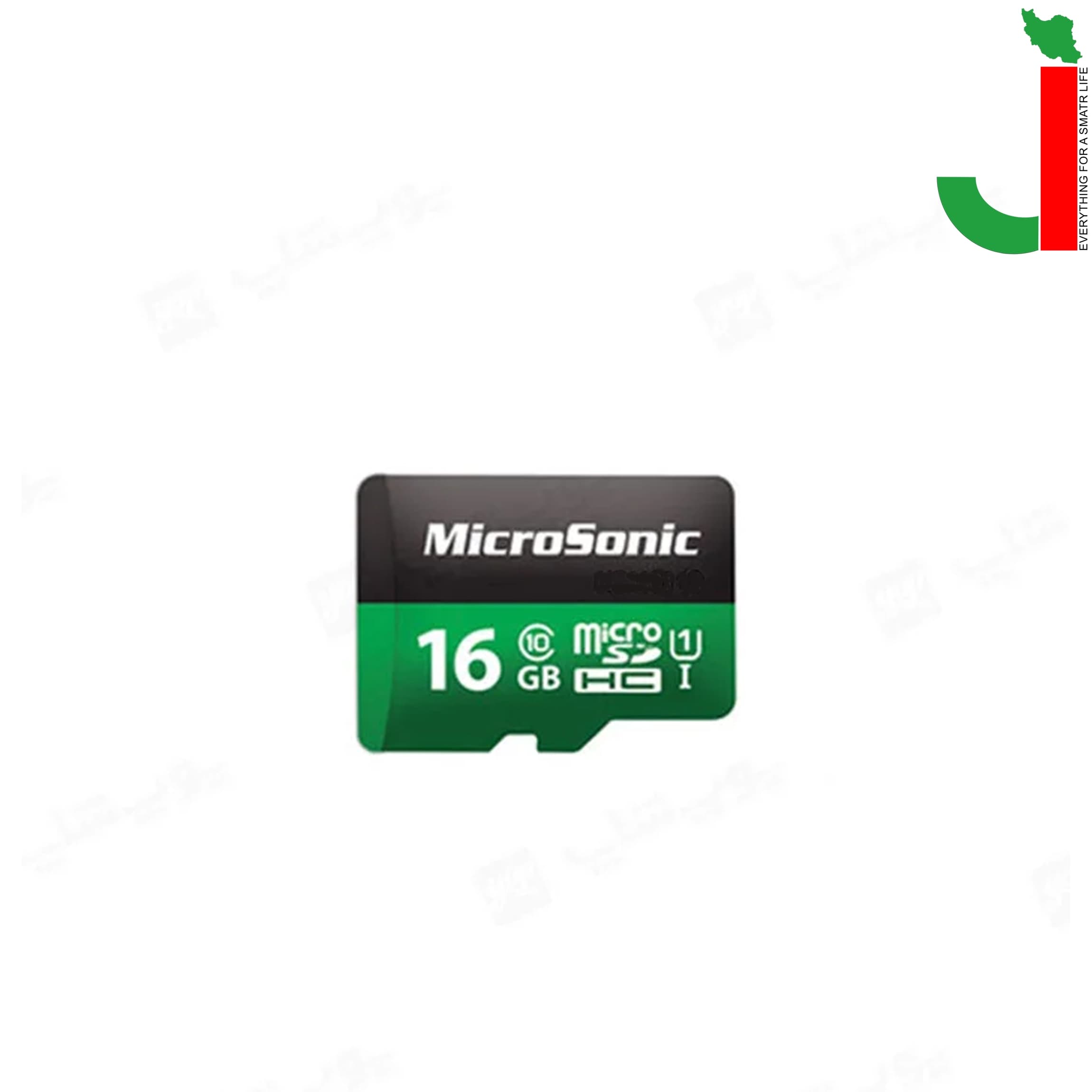کارت حافظه microSDXC میکروسونیک مدل UHS‑I U1ظرفیت 16 گیگابایت
