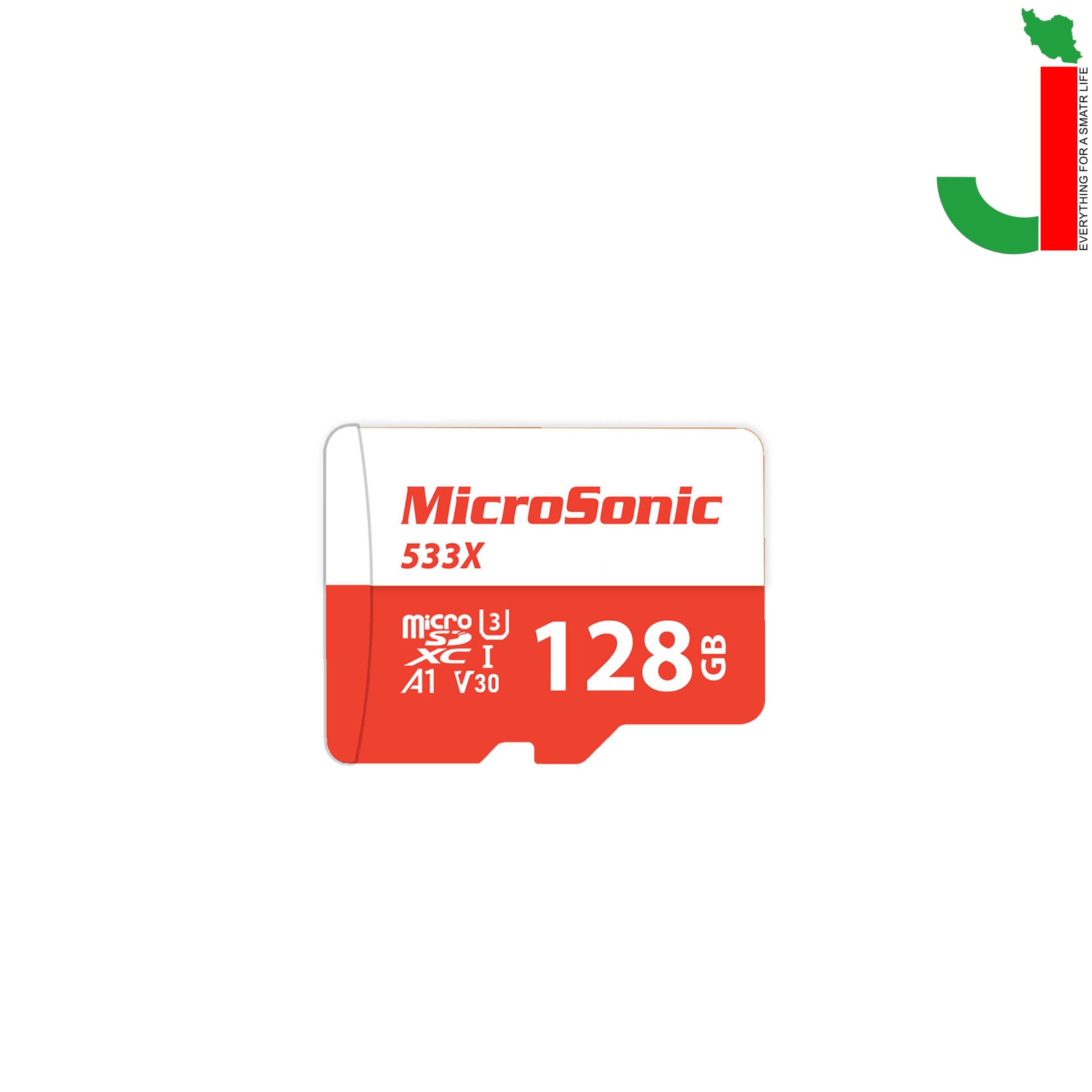 کارت حافظه microSDXC میکروسونیک مدل UHS‑I U3 A1 ظرفیت 128 گیگابایت