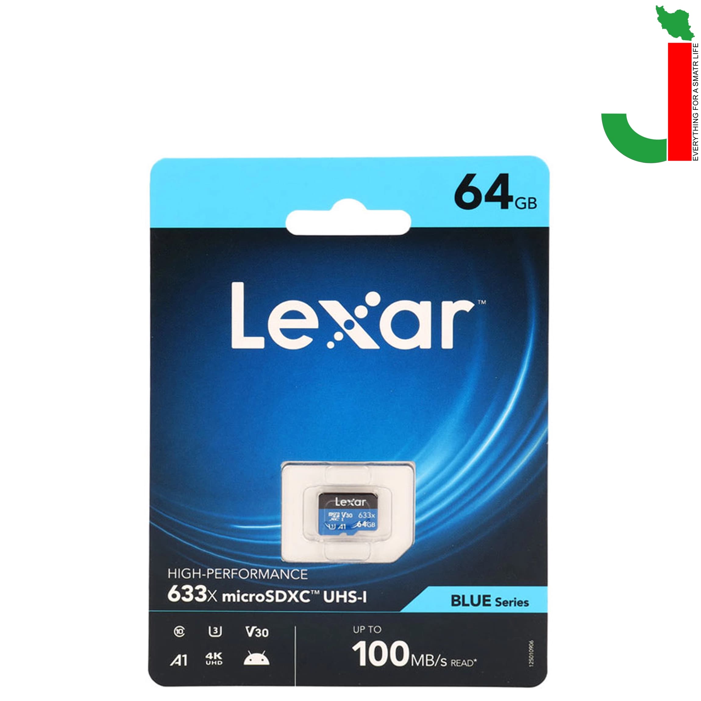 کارت حافظه‌ microSDXC لکسار مدل 633X ظرفیت 64گیگابایت — تصویر ۲