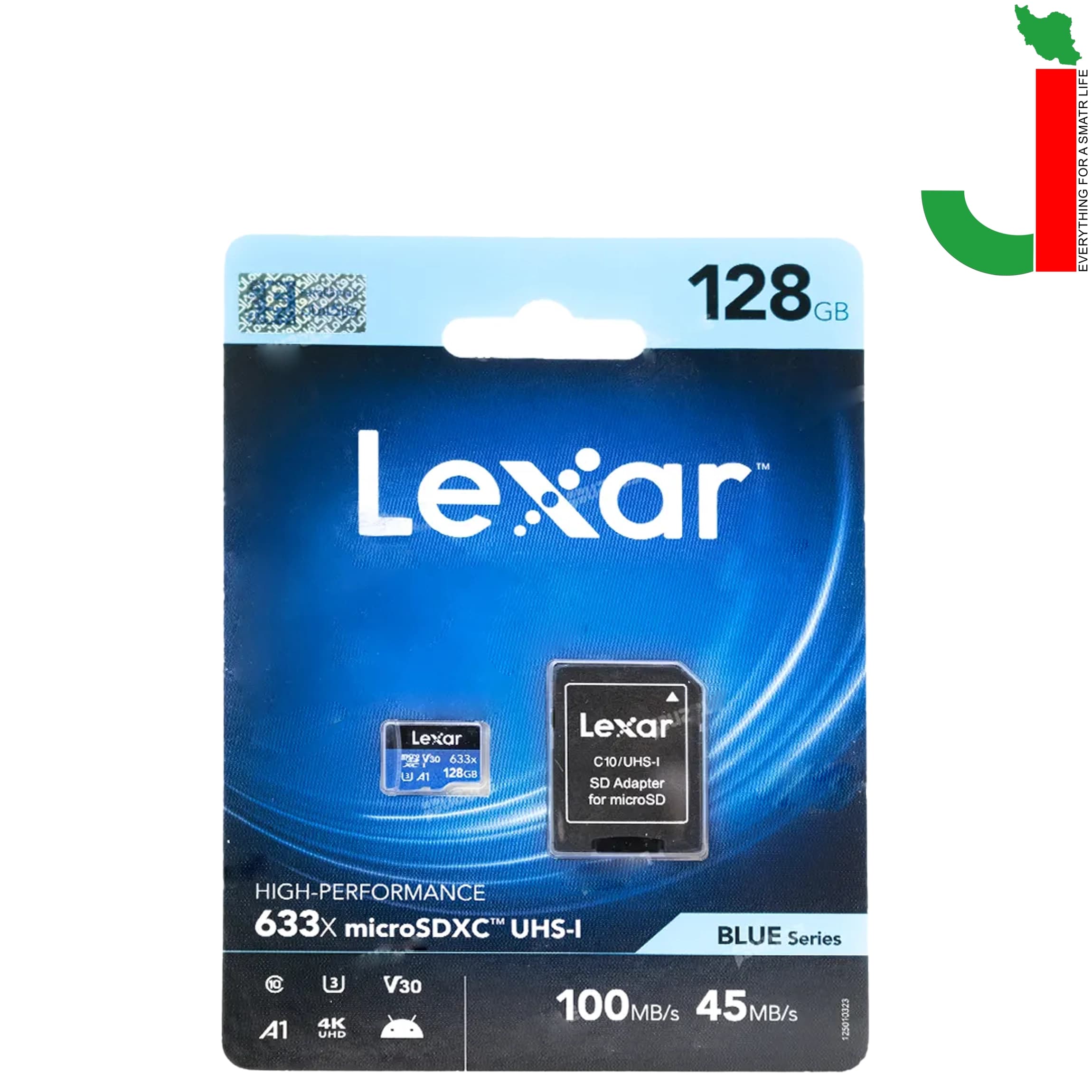 کارت حافظه‌ microSDXC لکسار مدل 633X ظرفیت 128گیگابایت — تصویر ۲