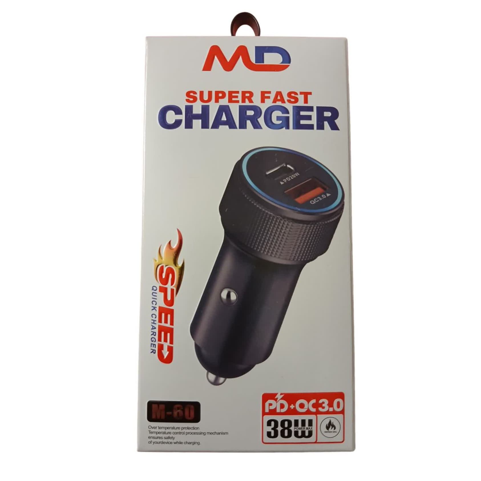 شارژر فندکی اتومبیل ام دی MD مدل M-60 — تصویر ۳